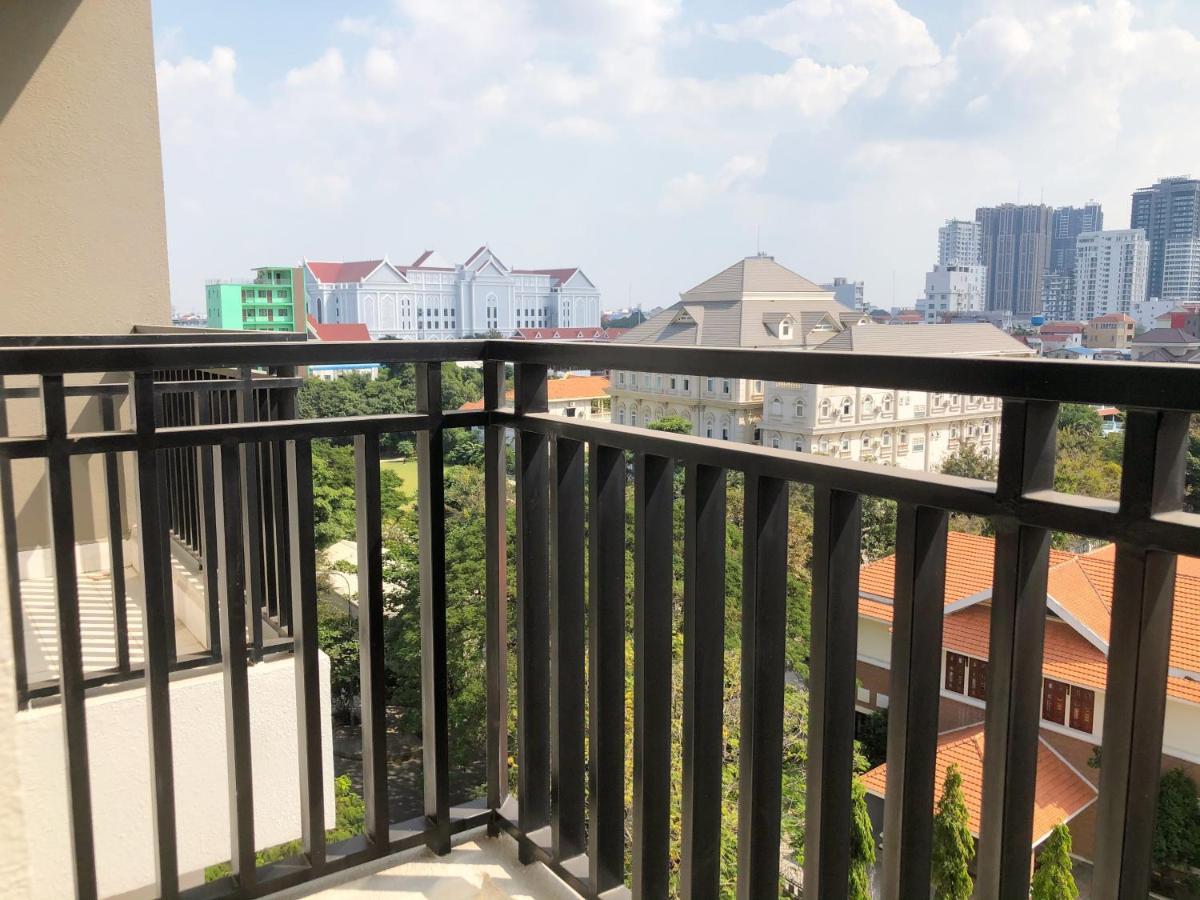 60 négyzetméteres, 2 hálószobás Apartman 2 fürdőszobával Chamkar Morn területén Phnompen Kültér fotó