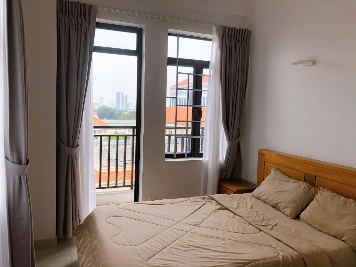 60 négyzetméteres, 2 hálószobás Apartman 2 fürdőszobával Chamkar Morn területén Phnompen Kültér fotó