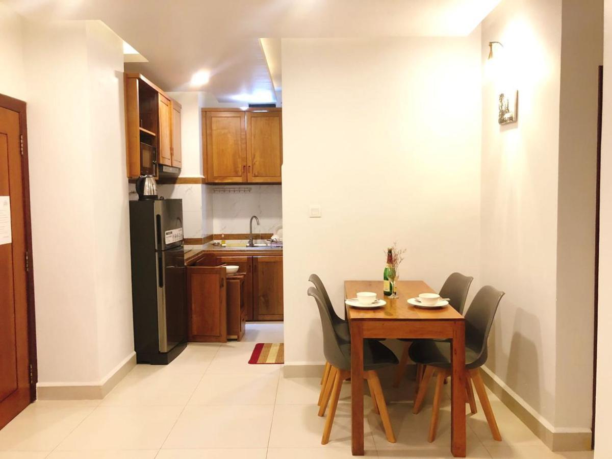 60 négyzetméteres, 2 hálószobás Apartman 2 fürdőszobával Chamkar Morn területén Phnompen Kültér fotó