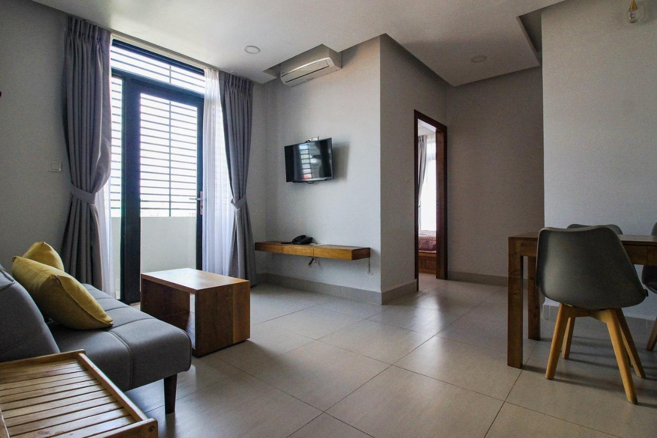60 négyzetméteres, 2 hálószobás Apartman 2 fürdőszobával Chamkar Morn területén Phnompen Kültér fotó